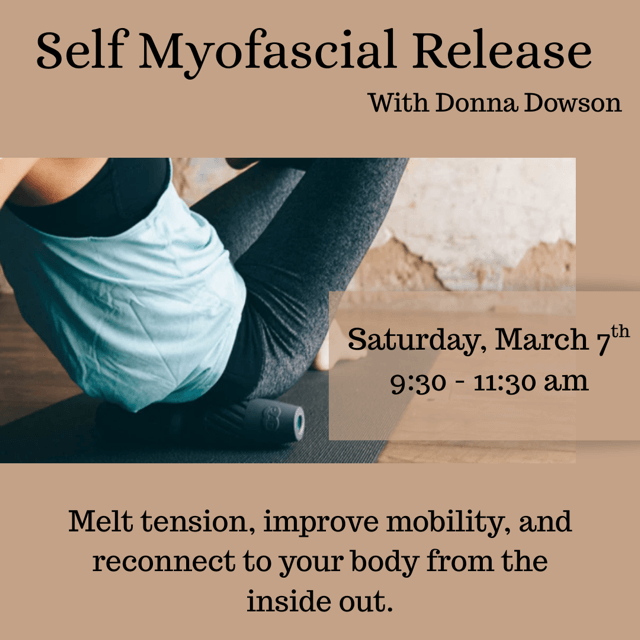 Self myofascial Release at Rebel Soul Yoga Studio, Saturday, March 7, 2026, starting at 9:30am; Cost: $111 (includes $78 RAD Helix + Roller)